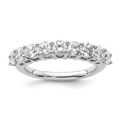 9-Stone Shared Prong Holds 9-3.6mm Round Diamond Band Ring Mounting 14k White Gold RM3191B-160-WAA,…