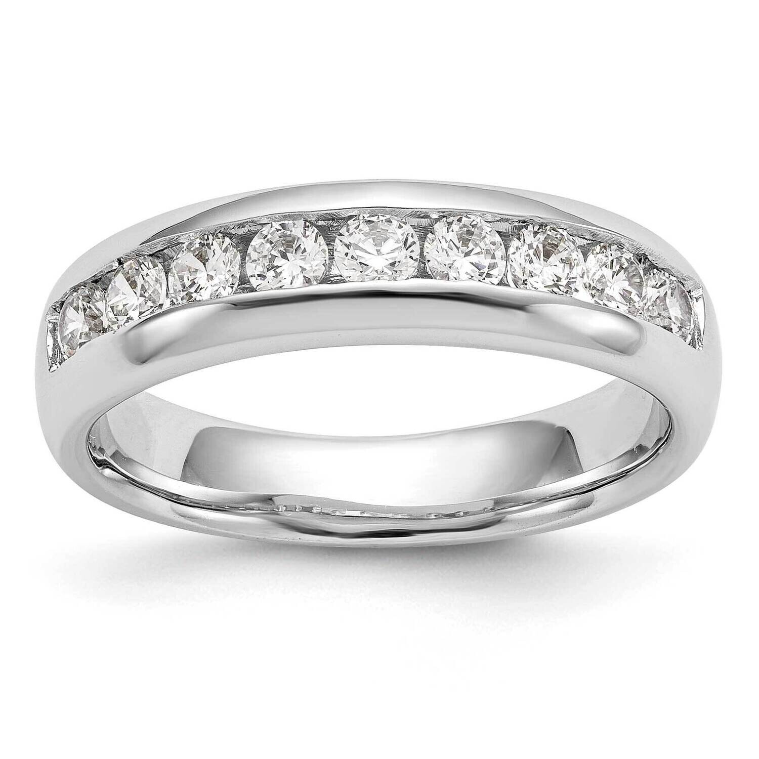 9-Stone Holds 9-3.0mm Round Channel Band Ring Mounting 14k White Gold RM3314B-105-WAA, MPN: RM3314B…
