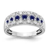 Diamond Cr Sapphire Fancy Ring 14k White Gold RM3850-CSA-020-WAA, MPN: RM3850-CSA-020-WAA, 88395790…