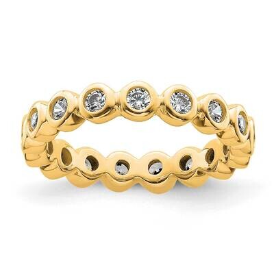 Bezel-Set 1/2 Carat Diamond Complete Eternity Band 14k Polished Gold ET0011-050-4Y4, MPN: ET0011-05…