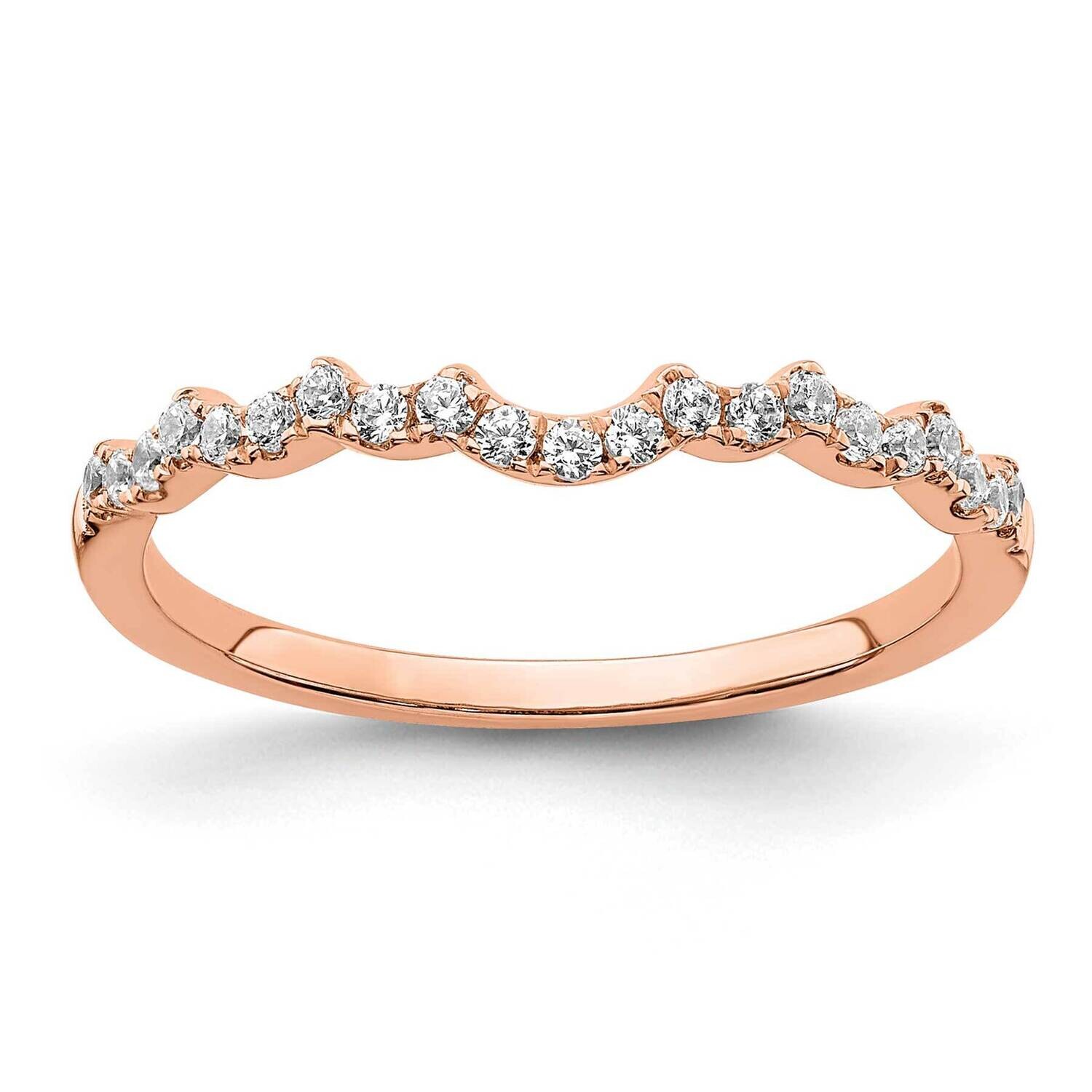 Diamond Wedding Band 14k Rose Gold RM7860B-022-RAA, MPN: RM7860B-022-RAA, 883957836997