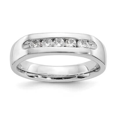 5-Stone Holds 5-2.5mm Round Open Channel Band Ring Mounting 14k White Gold RM3279B-033-WAA, MPN: RM…