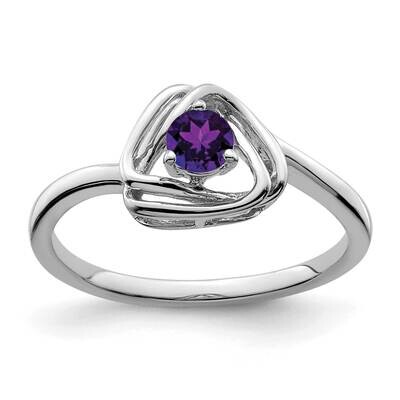Amethyst Triangle Ring 14k White Gold RM7395-AM-W, MPN: RM7395-AM-W,