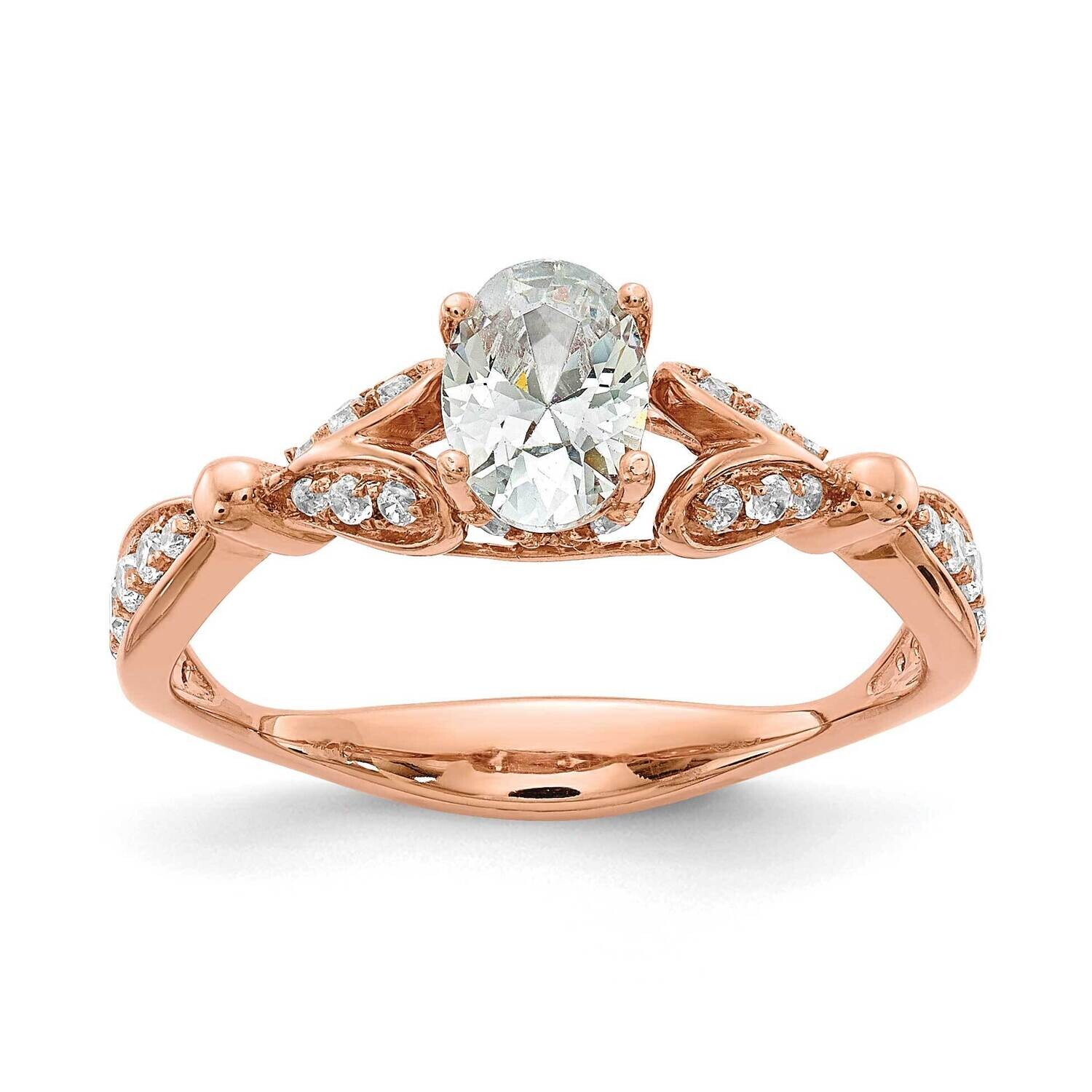Diamond Semi-Mount Engagement Ring 14k Rose Gold RM5721E-050-RAA