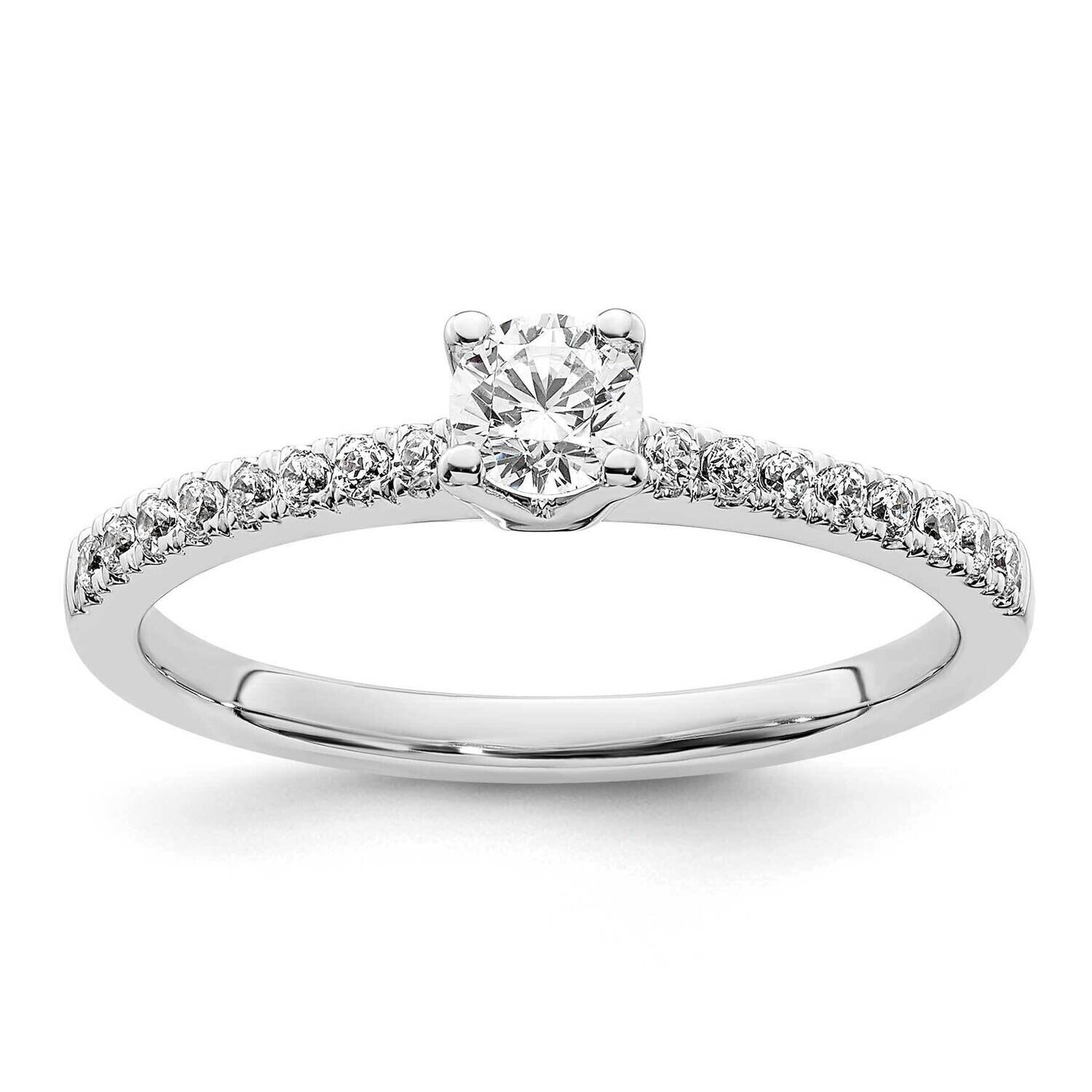 Diamond Si1/Si2 G H I Complete Engagement Ring 14k White Gold RM2593E-025-WAA, MPN: RM2593E-025-WAA…