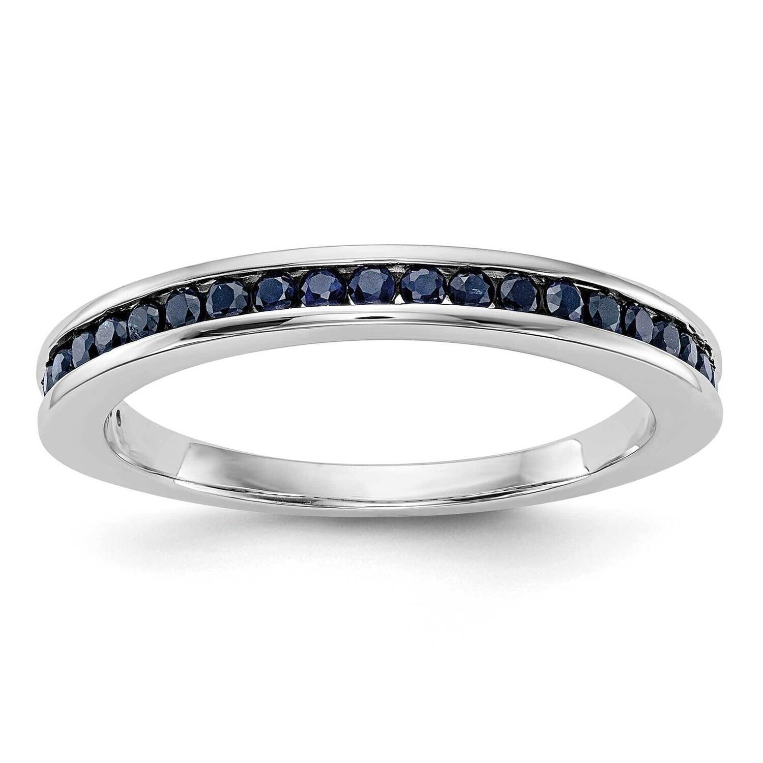 Sapphire Band 10k White Gold RM3453B-SA-1W, MPN: RM3453B-SA-1W,