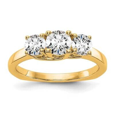 True Origin 3/4 Carat Diamond Vs/Si D E F Semi Mount Peg Set Ring 14k Gold RM2953E-050_070-YAA, MPN…