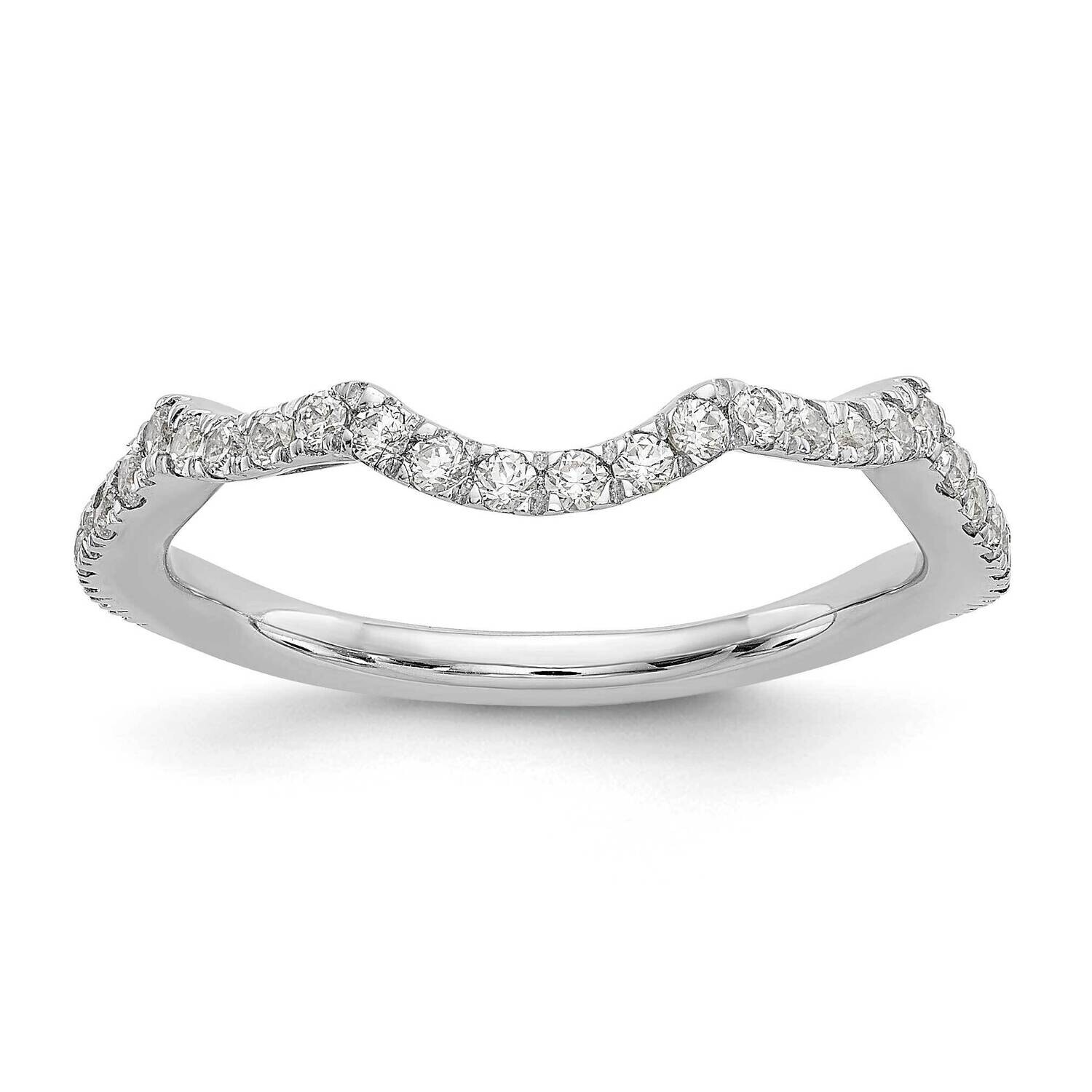 True Origin 1/3 Carat Diamond Vs/Si D E F Wedding Band 14k White Gold RM2334B-035-WAA