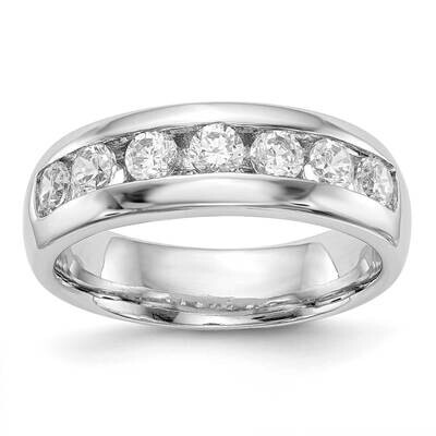 7-Stone Holds 7-3.6mm Round Channel Band Ring Mounting 14k White Gold RM3303B-125-WAA, MPN: RM3303B…