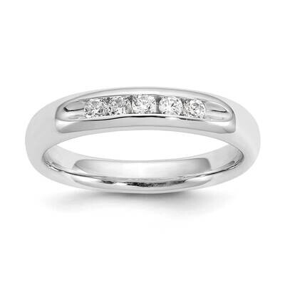 5-Stone Holds 5-2.1mm Round Open Channel Band Ring Mounting 14k White Gold RM3282B-020-WAA, MPN: RM…