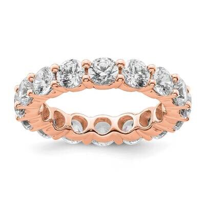 Polished Shared Prong 4 Carat Diamond Complete Eternity Band 14k Rose Gold ET0001-400-6R4, MPN: ET0…
