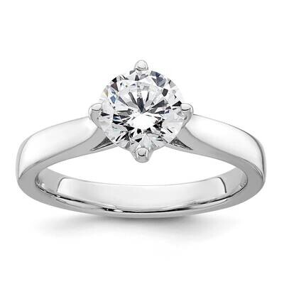 1.25 Carat 7.00 mm 4-Prong Round Solitaire Engagement Ring Mounting 14k White Gold RM1938E-125-CWAA…