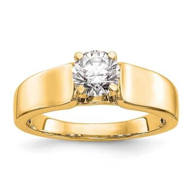 Peg Set Solitaire Eng Ring Mounting 14k Gold RM1971E-5.2WIDE-Y, MPN: RM1971E-5.2WIDE-Y,