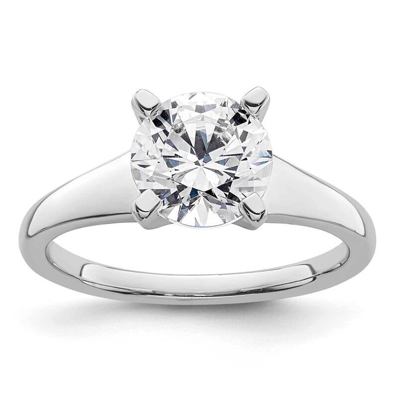 2 Carat 8.20 mm 4-Prong Round Solitaire Engagement Ring Mounting 14k White Gold RM1932E-200-CWAA