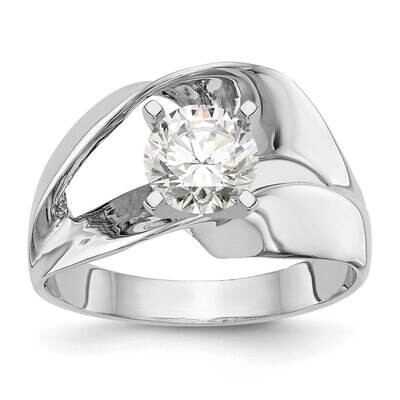 Peg Set Solitaire Engagement Ring Mounting 14k White Gold RM2027E-CWAA, MPN: RM2027E-CWAA,