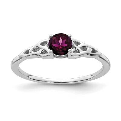 Rhodolite Garnet Celtic Knot Ring 14k White Gold RM7396-RG-W, MPN: RM7396-RG-W,