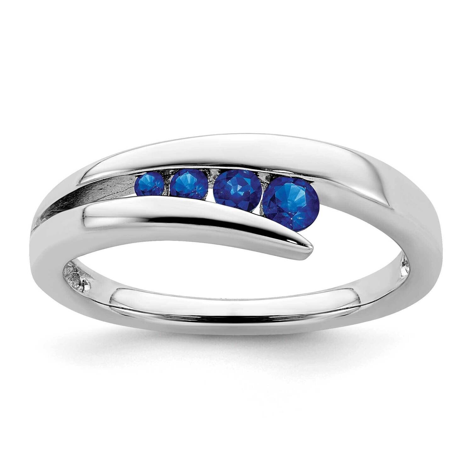 Sapphire 4-Stone Ring 14k White Gold RM7112-SA-W, MPN: RM7112-SA-W, 191101815591