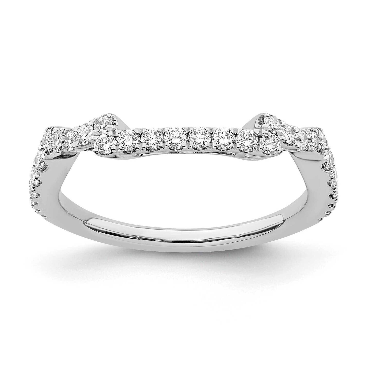 True Origin 1/2 Carat Diamond Vs/Si D E F Wedding Band 14k White Gold RM2316B-045-WAA