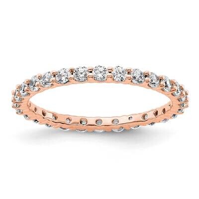 Polished Shared Prong 1 Carat Diamond Complete Eternity Band 14k Rose Gold ET0001-100-8R4, MPN: ET0…