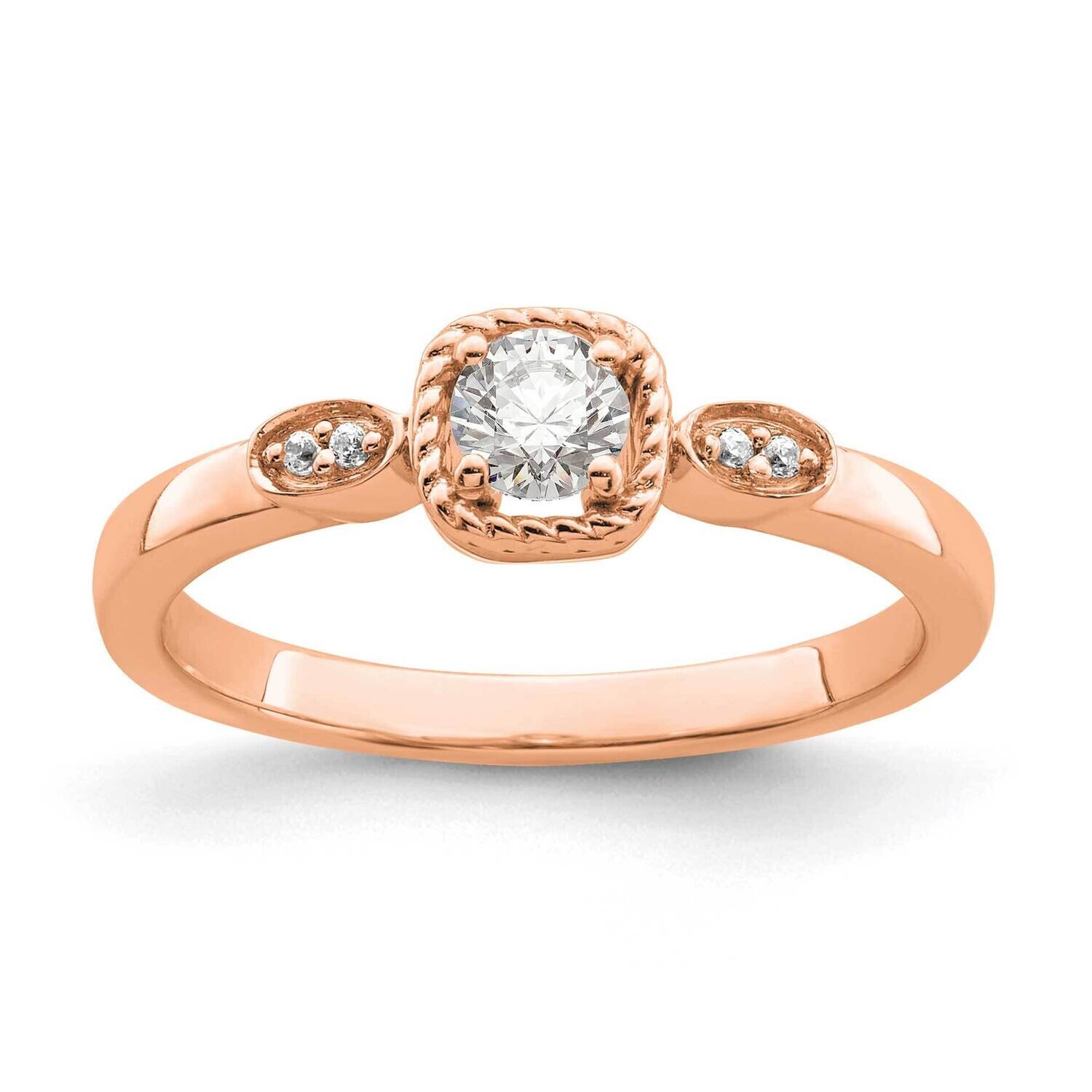 First Promise Diamond Rope Edge Comp Ring 14k Rose Gold RM7787E-025-RAA, MPN: RM7787E-025-RAA, 8839…
