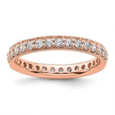 Polished Vintage 1 Carat Diamond Complete Eternity Band 14k Rose Gold ET0002-100-8R4, MPN: ET0002-1…
