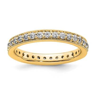 Vintage 1/2 Carat Diamond Complete Eternity Band 14k Polished Gold ET0002-050-4Y4, MPN: ET0002-050-…