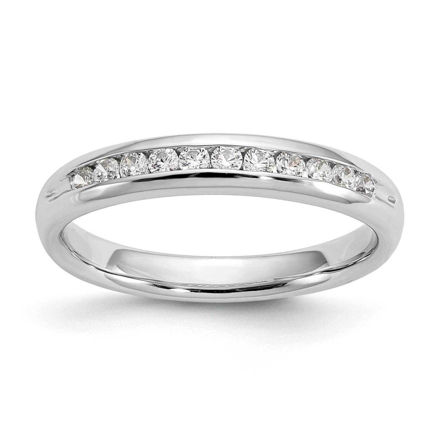 11-Stone Holds 11-1.7mm Round Channel Band Ring Mounting 14k White Gold RM3321B-025-WAA, MPN: RM332…