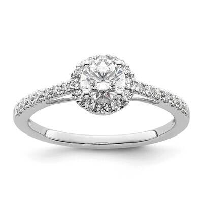 Eternal Promise Diamond Halo Complete Ring 14k White Gold RM2089E-050-WAA, MPN: RM2089E-050-WAA, 88…