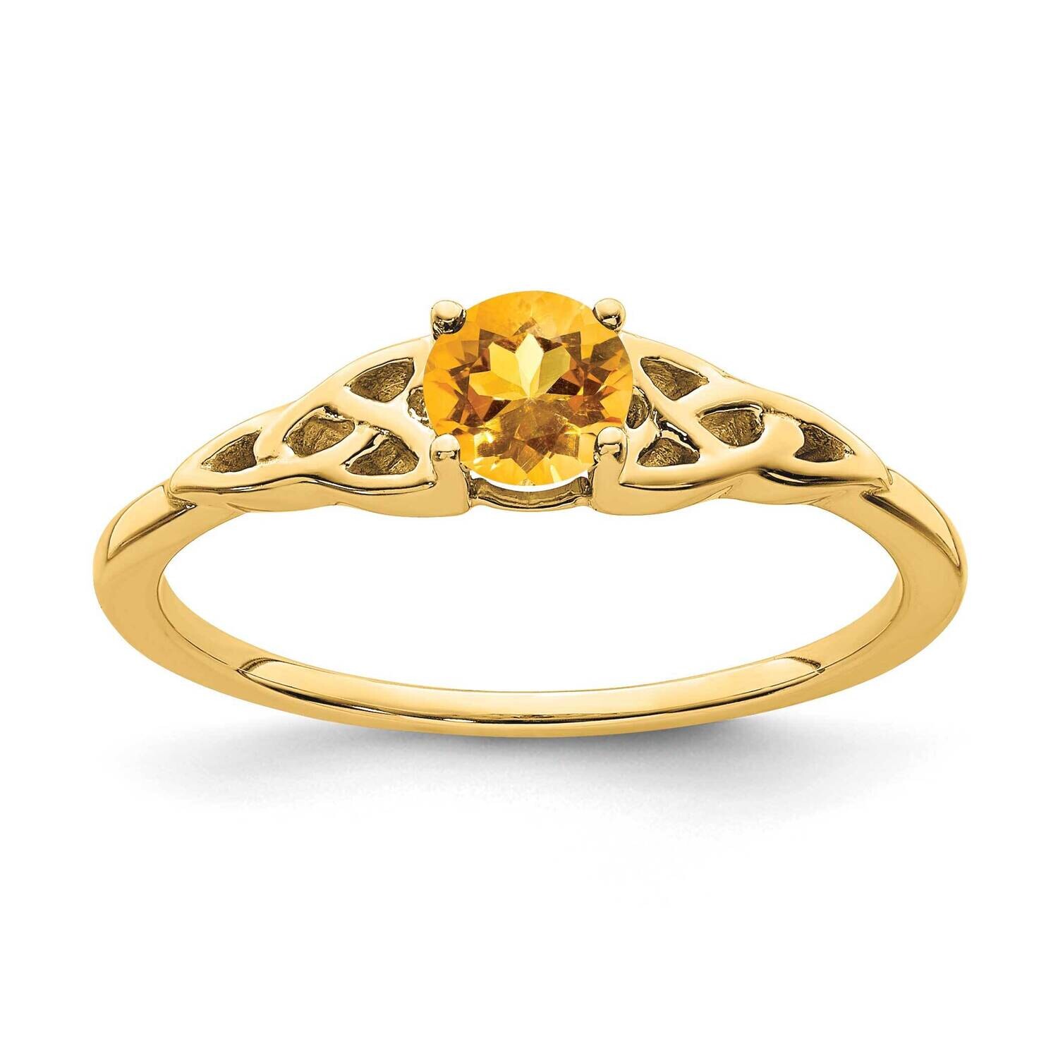 Citrine Celtic Knot Ring 10k Gold RM7396-CI-1Y, MPN: RM7396-CI-1Y, 191101663499