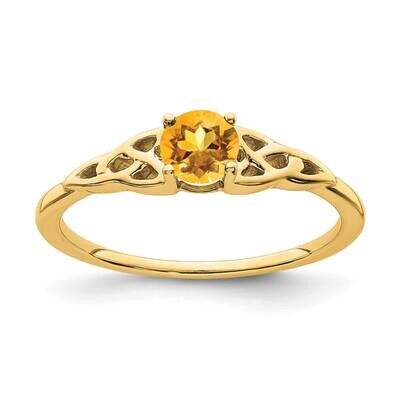 Citrine Celtic Knot Ring 10k Gold RM7396-CI-1Y, MPN: RM7396-CI-1Y, 191101663499