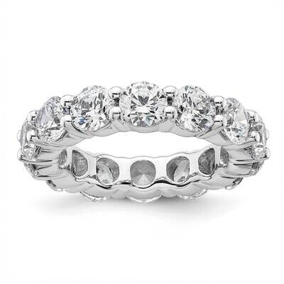 Polished Shared Prong 4 Carat Diamond Complete Eternity Band 14k White Gold ET0001-400-4W4, MPN: ET…