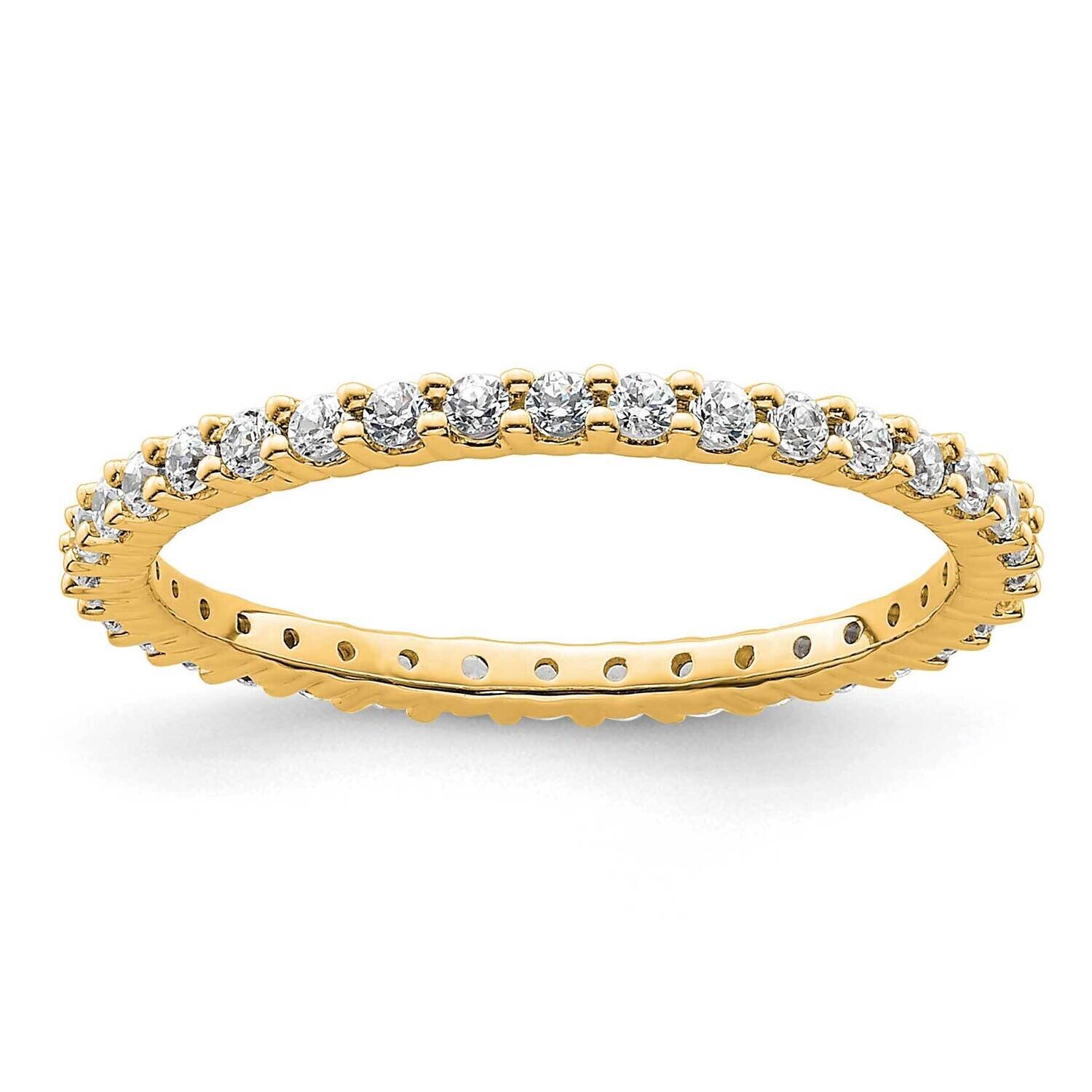 Shared Prong 1/2 Carat Diamond Complete Eternity Band 14k Polished Gold ET0001-050-6Y4