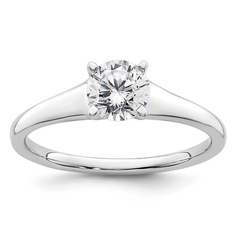3/4 Carat 5.80 mm 4-Prong Round Solitaire Engagement Ring Mounting 14k White Gold RM1932E-075-CWAA,…