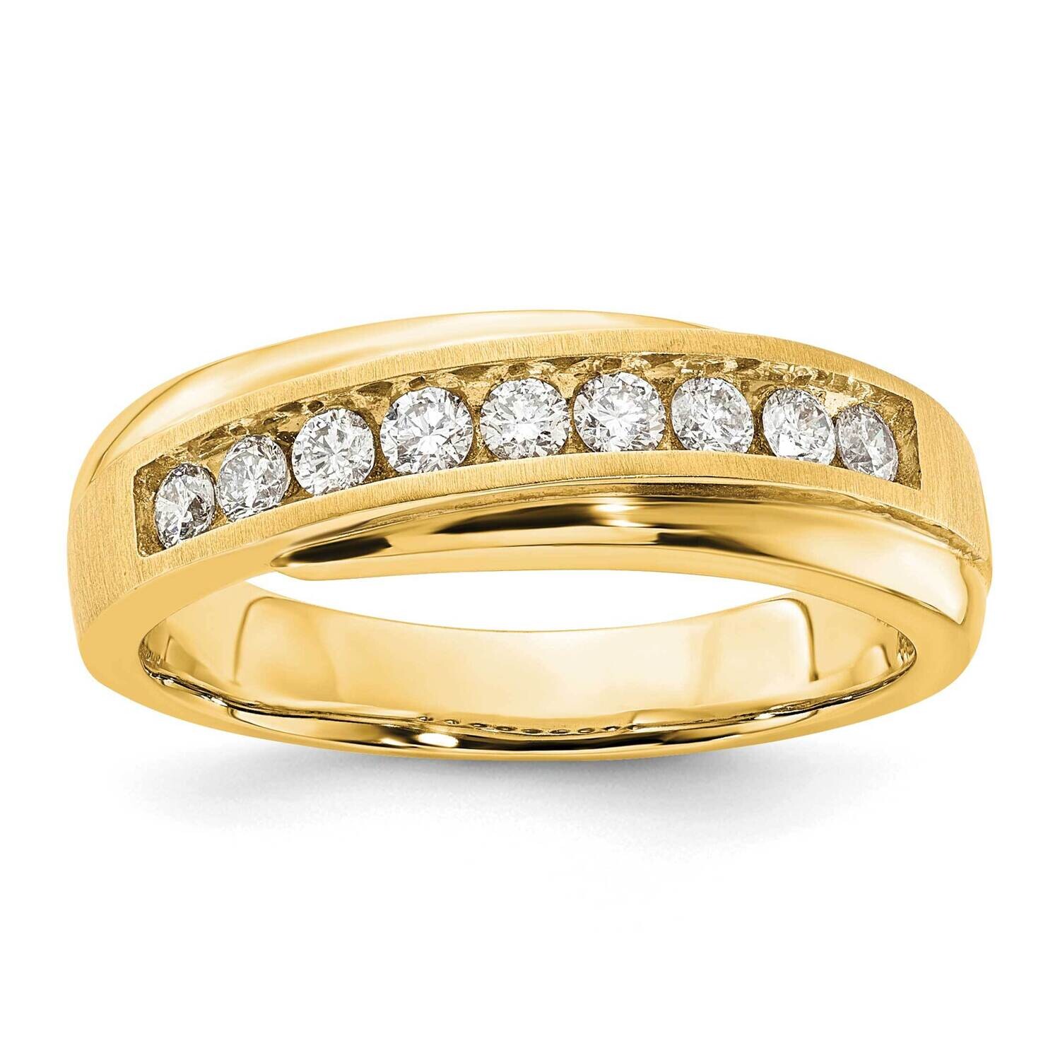 9-.055Ct Diamond Ring 10k Polished Gold RDD2013G_ST-0YAB