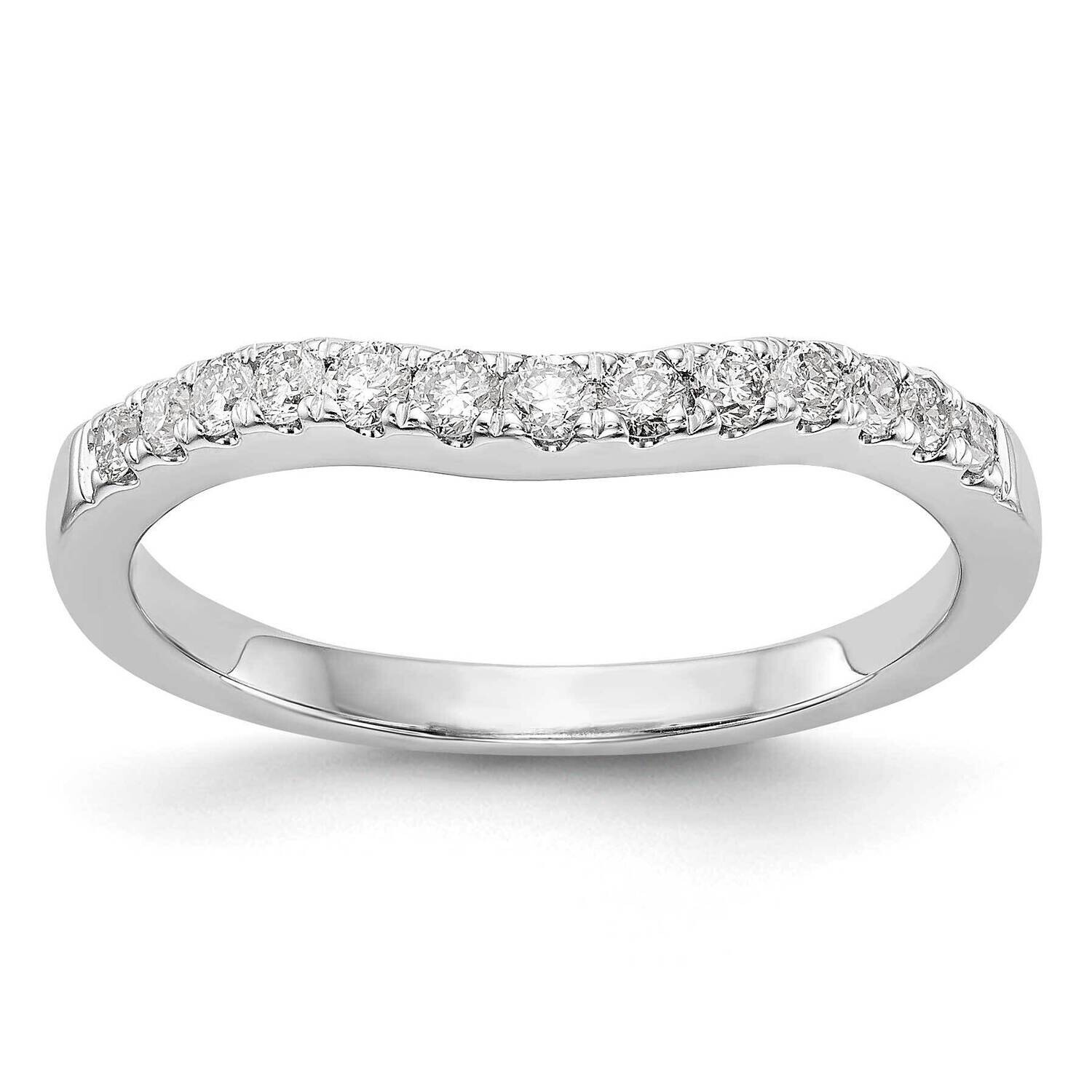 Contoured Wedding Band Ring Mounting 14k White Gold RM3040B-033-CWAA