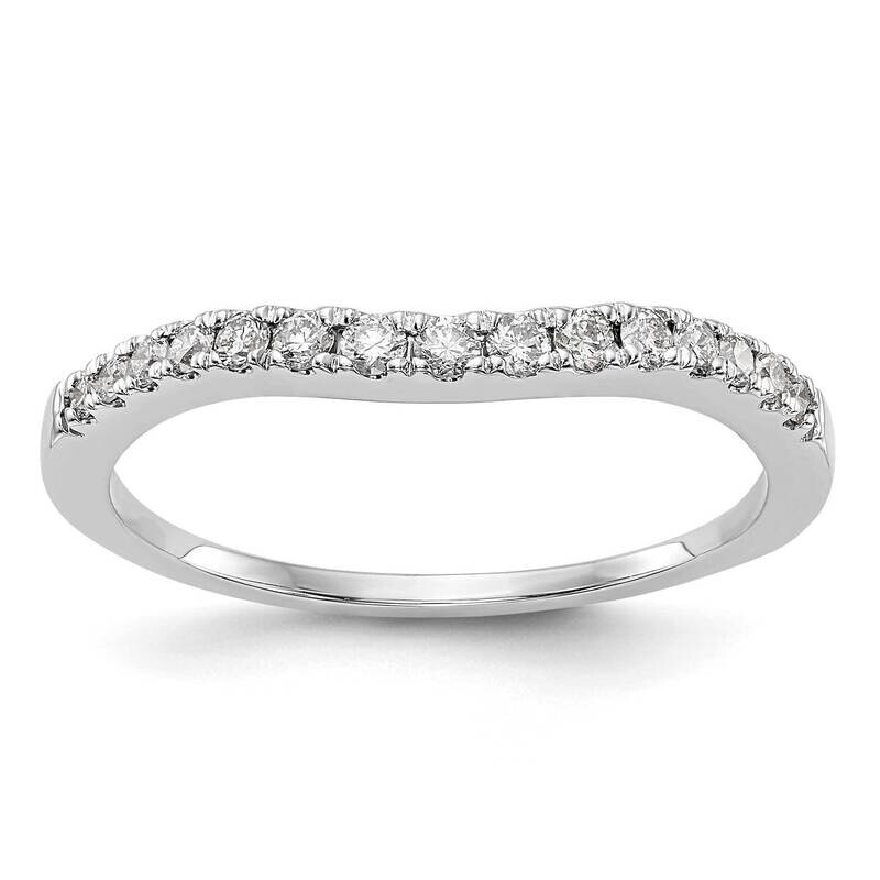 Contoured Wedding Band Ring Mounting 14k White Gold RM3040B-023-CWAA