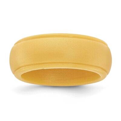 Silicone Gold Metallic 8mm Ridged Edge BSize 10 SL103-GD, MPN: SL103-GD,