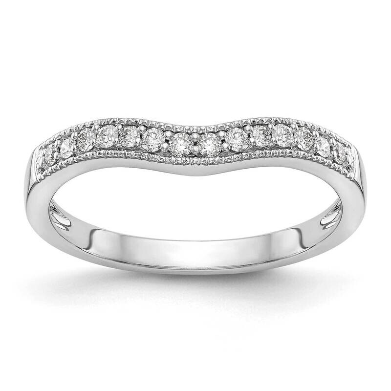 Contoured Wedding Band Ring Mounting 14k White Gold RM2151B-015-CWAA
