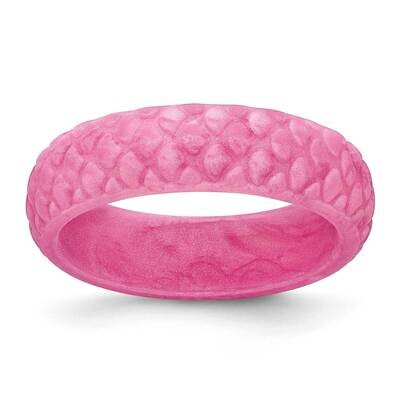 Silicone Pink Mermaid Pattern 5.7mm Domed BSize 6 SL105-PK, MPN: SL105-PK,