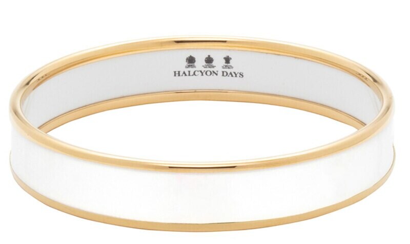 Halcyon Days 1cm Cream Gold Medium Bangle PBPLA0410GM