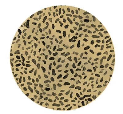 Halcyon Days TR Leopard 8 Inch Coupe Plate BCTRA018CG, MPN: BCTRA018CG, 5056327813507