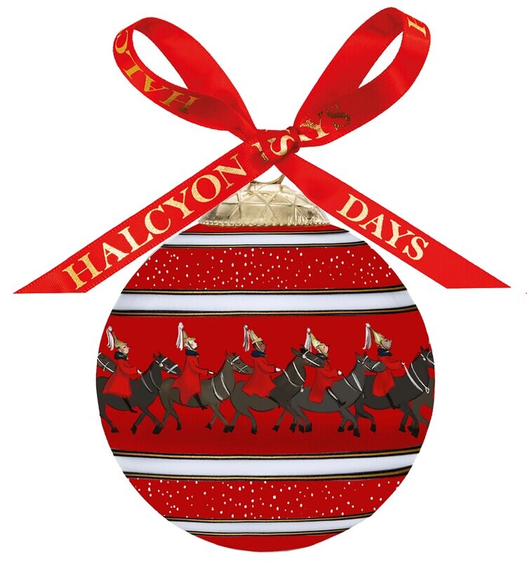 Halcyon Days TR Life Guards in the Snow Red 3 Inch Bauble Ornament BCTLS06XBN