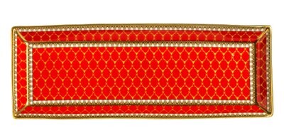 Halcyon Days GC Antler Trellis Red Pen Tray BCGAT06RTG, MPN: BCGAT06RTG, 5060171154662