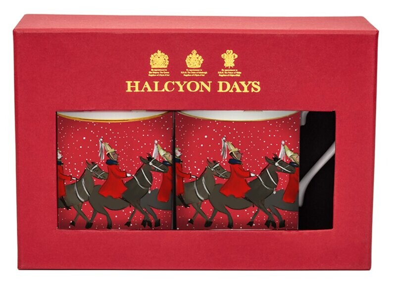 Halcyon Days TR Life Guards in the Snow Red Mug Set x 2 BCTLS06MSG