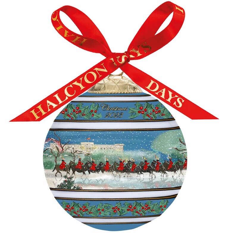 Halcyon Days 2023 Dated TR Life Guards in the Snow 3 Inch Bauble Ornament BCCH2301XBN