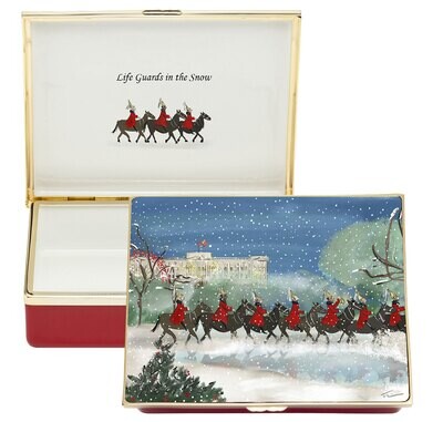 Halcyon Days TR Life Guards in the Snow Enamel Box GP14 ENTLS0614G, MPN: ENTLS0614G, 5056327813347