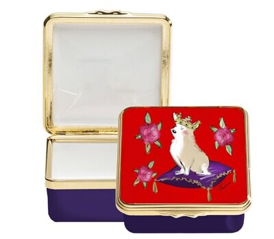 Halcyon Days TR Corgi Enamel Box ENTRC1358G, MPN: ENTRC1358G, 5056327808459