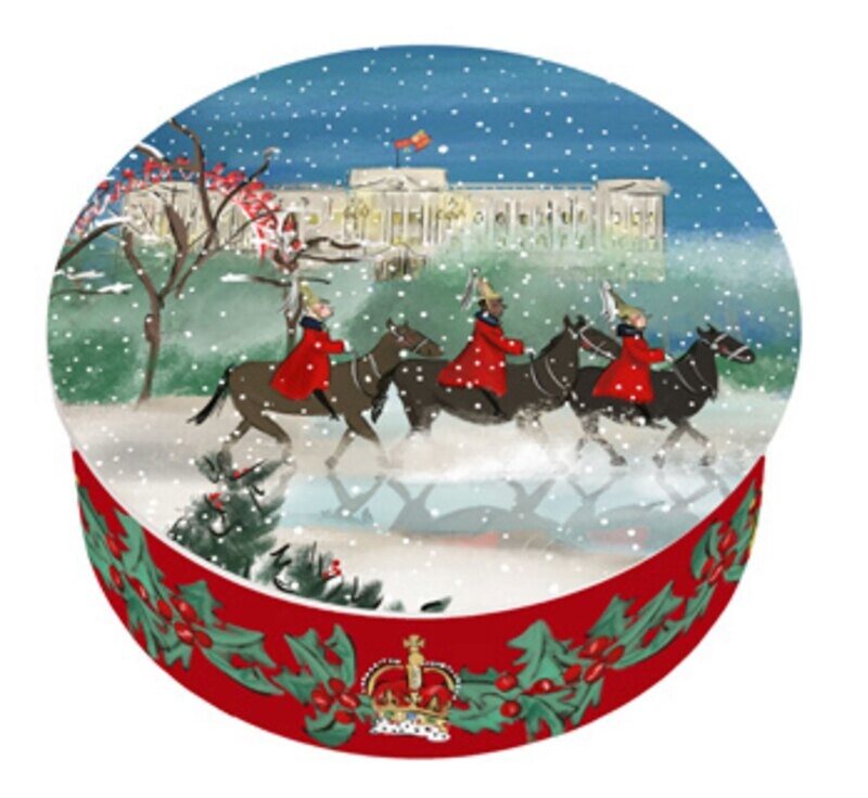 Halcyon Days TR Life Guards in the Snow Round Trinket Box BCTLS10RBG