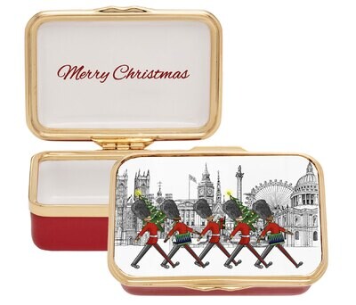 Halcyon Days Foot Guards at Christmas Enamel Box ENTFC0623G, MPN: ENTFC0623G, 5056327813125