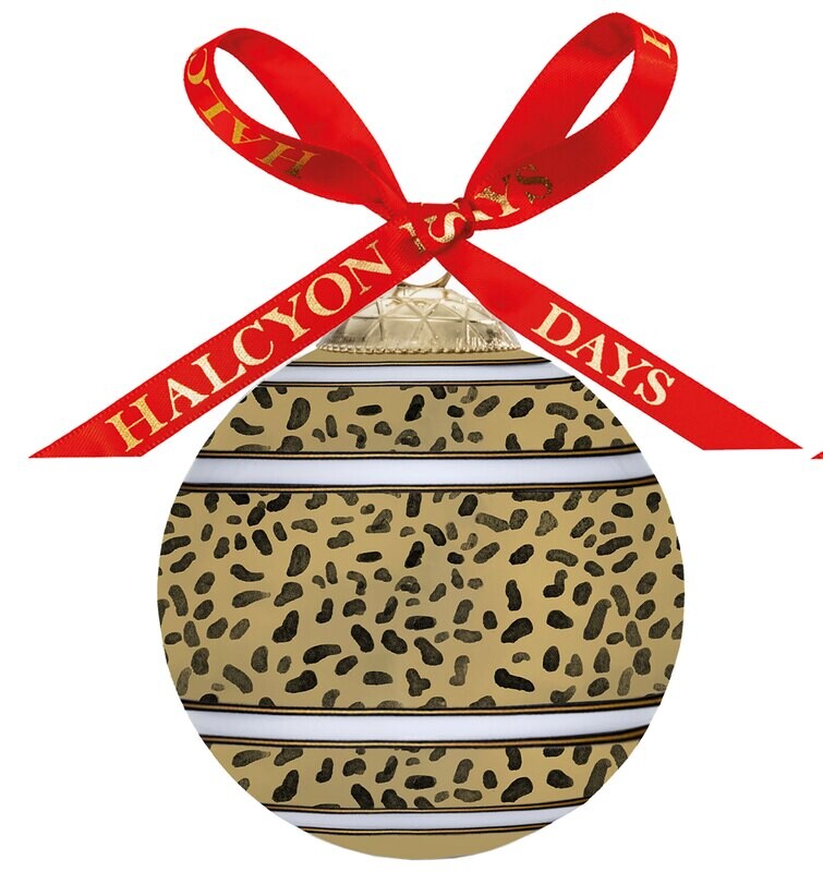 Halcyon Days TR Leopard 3 Inch Bauble Ornament BCTRA01XBN